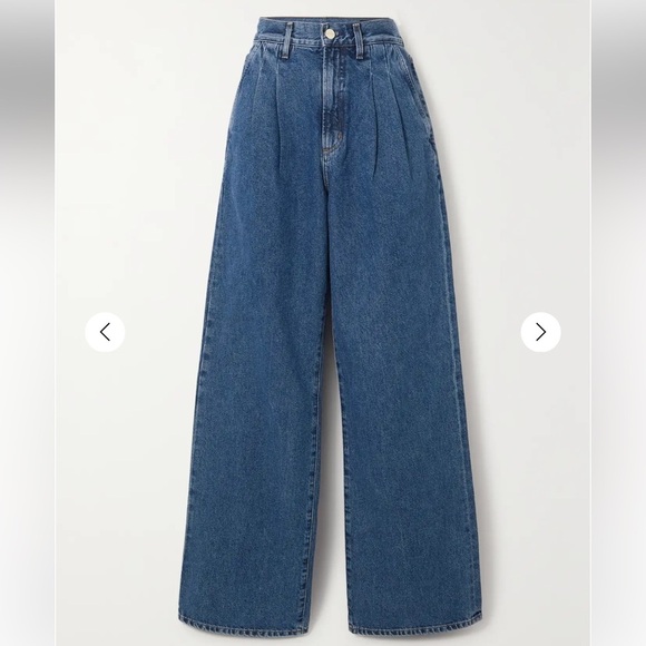 GOLDSIGN
The Edgar pleated high-rise wide-leg jeans - Picture 1 of 14